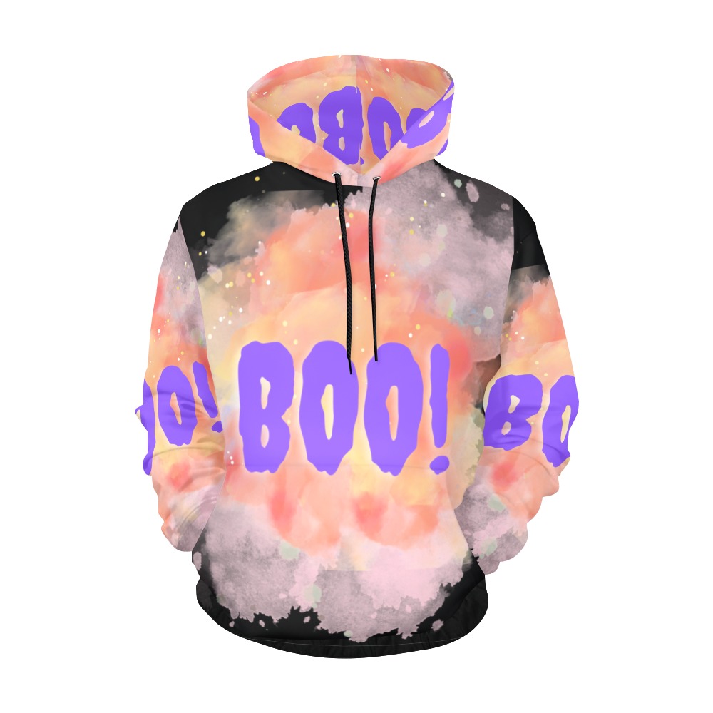 boo! All Over Print Hoodie for Men (USA Size) (Model H13)