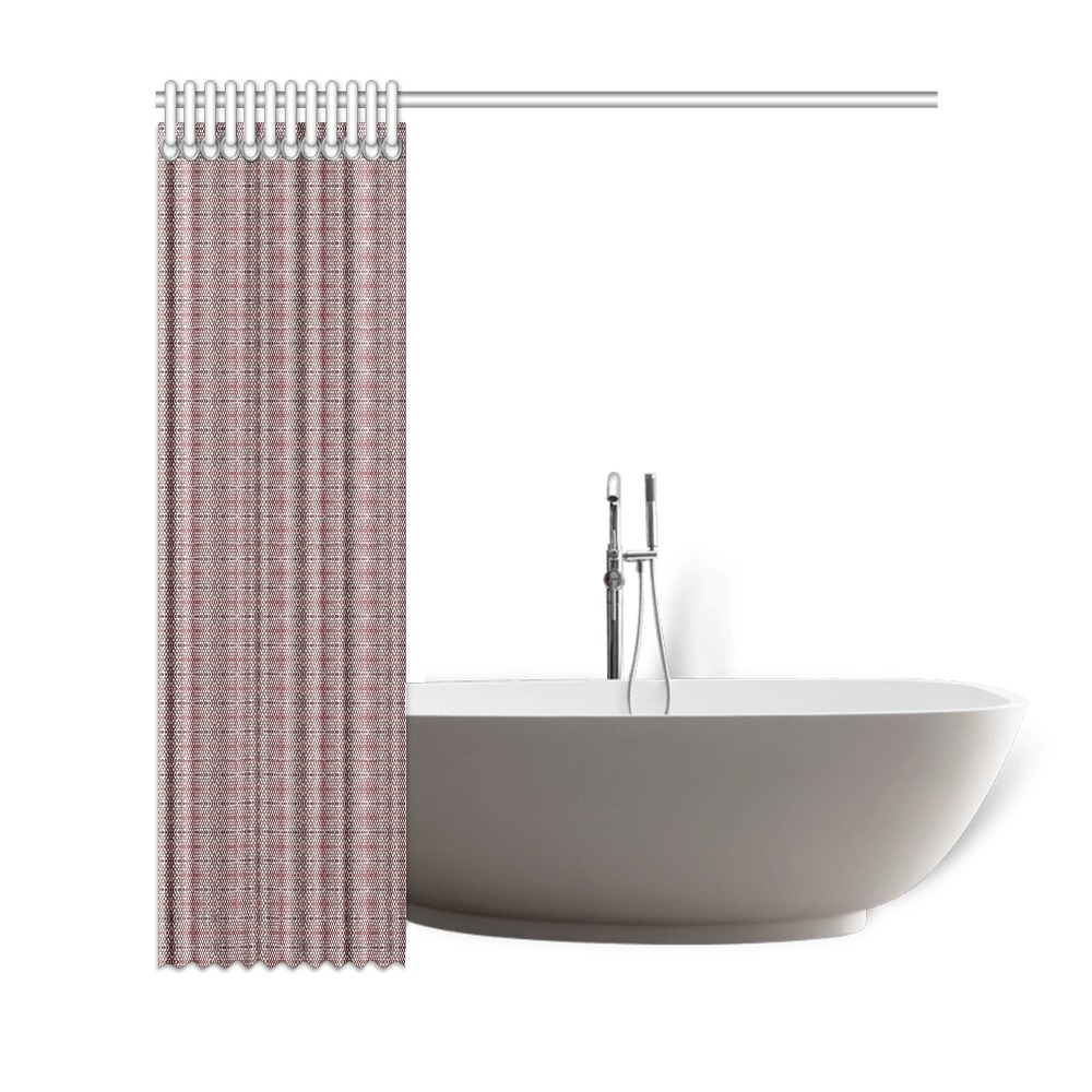 red and white repeating pattern Shower Curtain 69"x72"