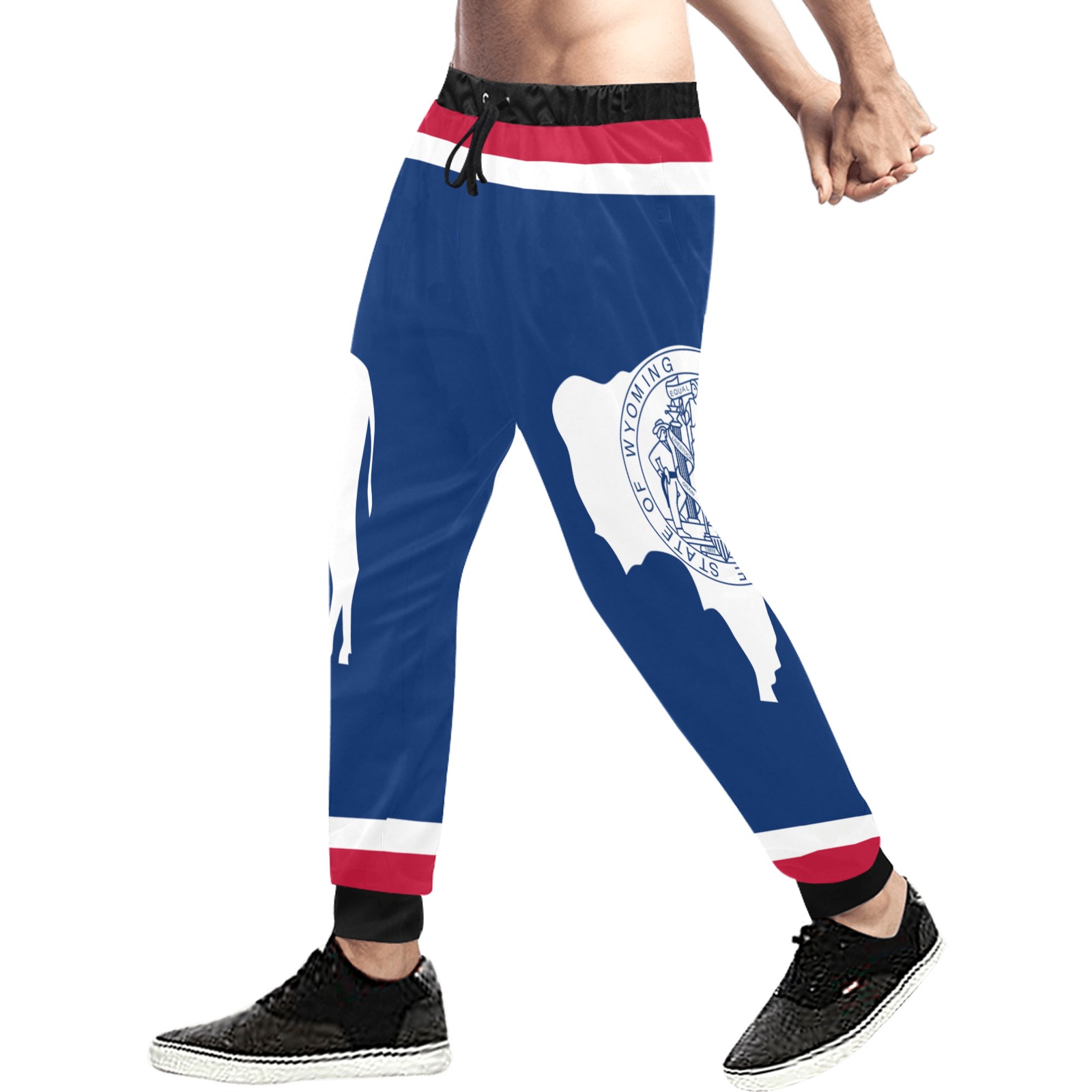 mxcp2000px-Flag_of_Wyoming.svg Men's All Over Print Sweatpants (Model L11)
