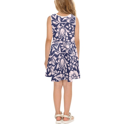 Dress Girls' Sleeveless Sundress (Model D56)