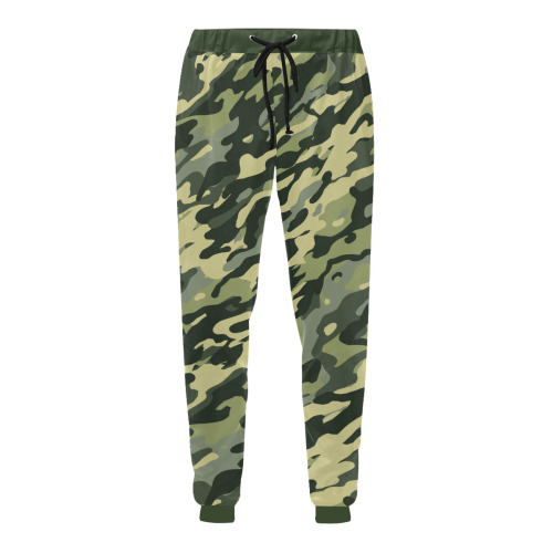 Modern Jungle Fashion Camo Men's All Over Print Sweatpants (Model L11)