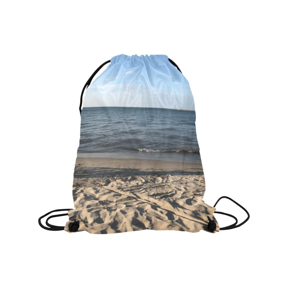 Beach Collection Medium Drawstring Bag Model 1604 (Twin Sides) 13.8"(W) * 18.1"(H)