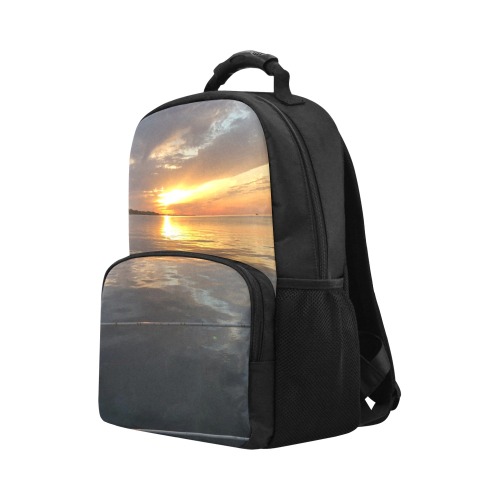 Pier Sunset Collection Unisex Laptop Backpack (Model 1663)