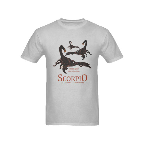 Scorpio Men's T-Shirt in USA Size (Front Printing Only)