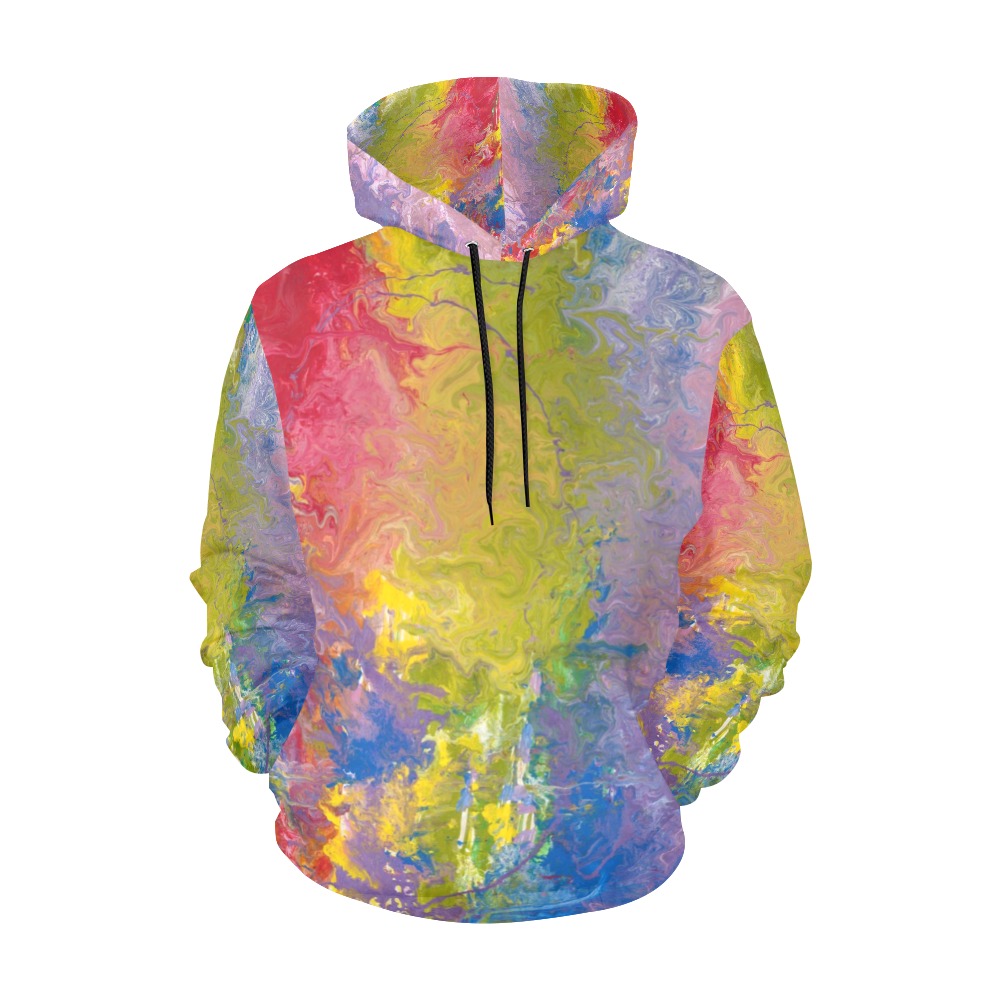 Rainbows All Around You All Over Print Hoodie for Men (USA Size) (Model H13)