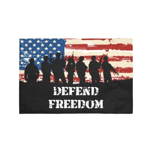 USA Defend Freedom Motorcycle Flag Motorcycle Flag (Twin Sides)