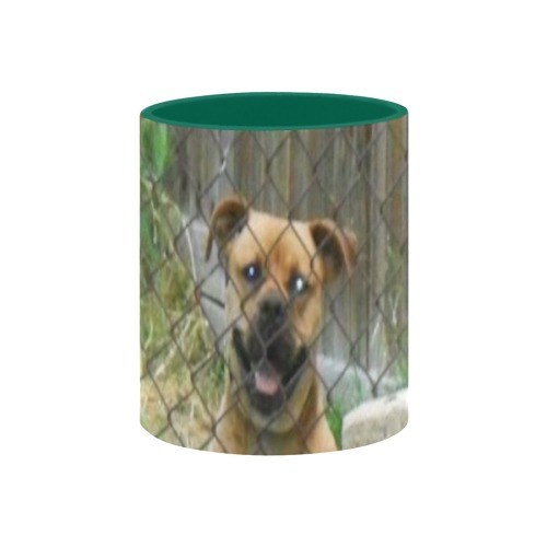 A Smiling Dog Custom Inner Color Mug (11oz)