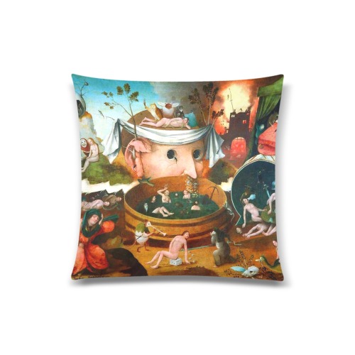 Hieronymus Bosch-The Vision of Tondal Custom Zippered Pillow Case 20"x20"(Twin Sides)