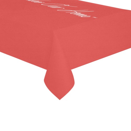 Lord Bless Our Home (Red) Thickiy Ronior Tablecloth 120"x 60"
