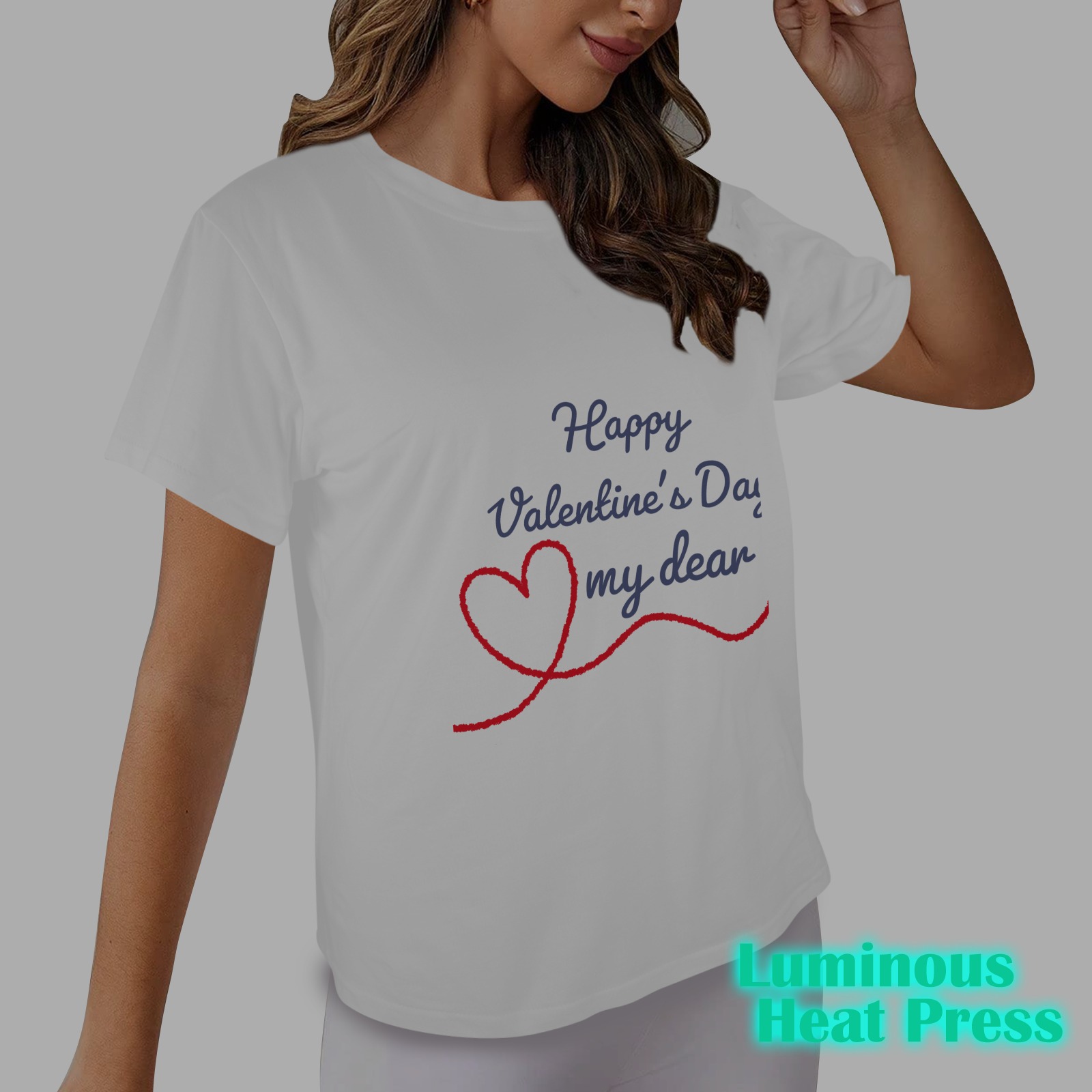 HAPPY Women's Glow in the Dark T-shirt (Front Printing)