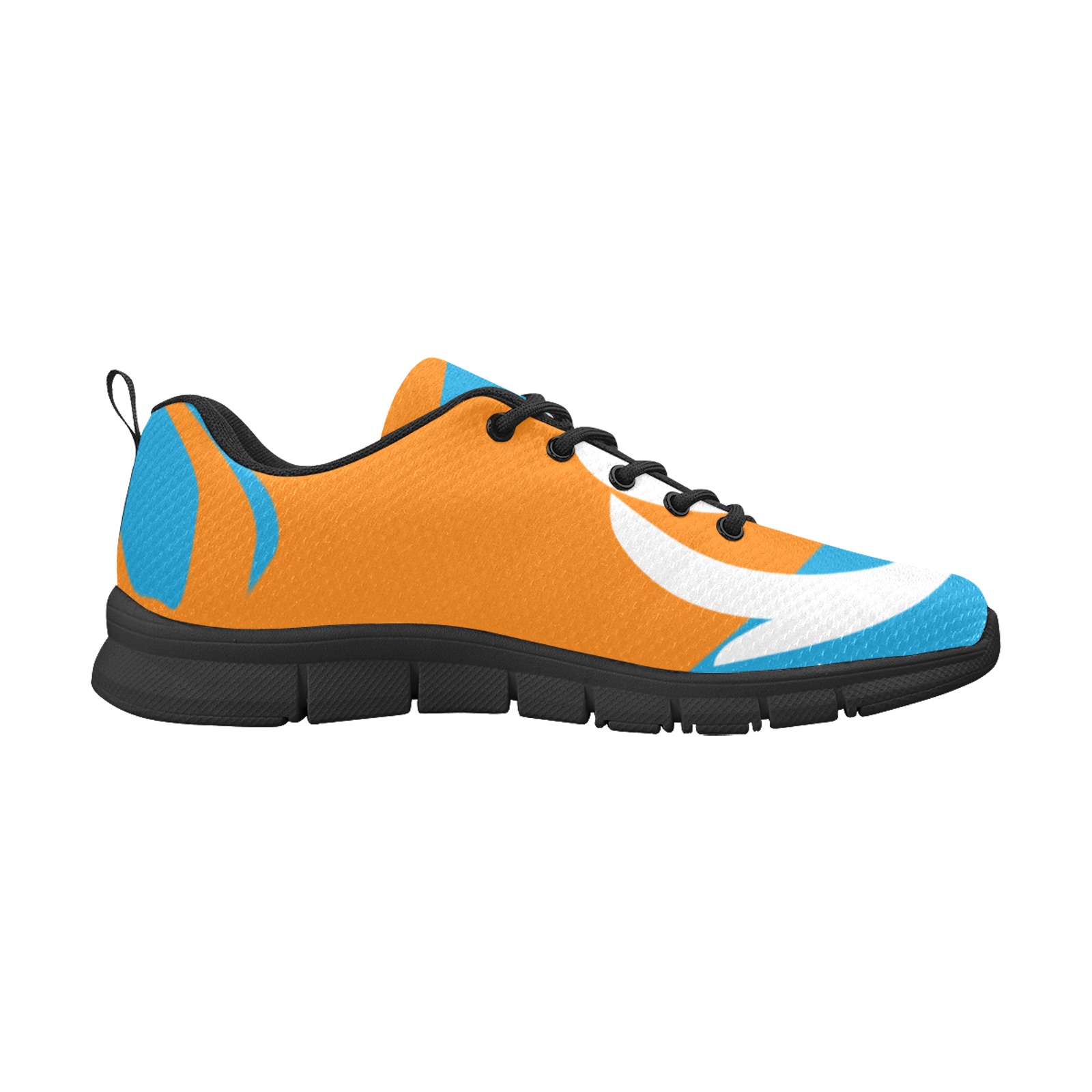 Orange & Blue Women's Breathable Running Shoes (Model 055)