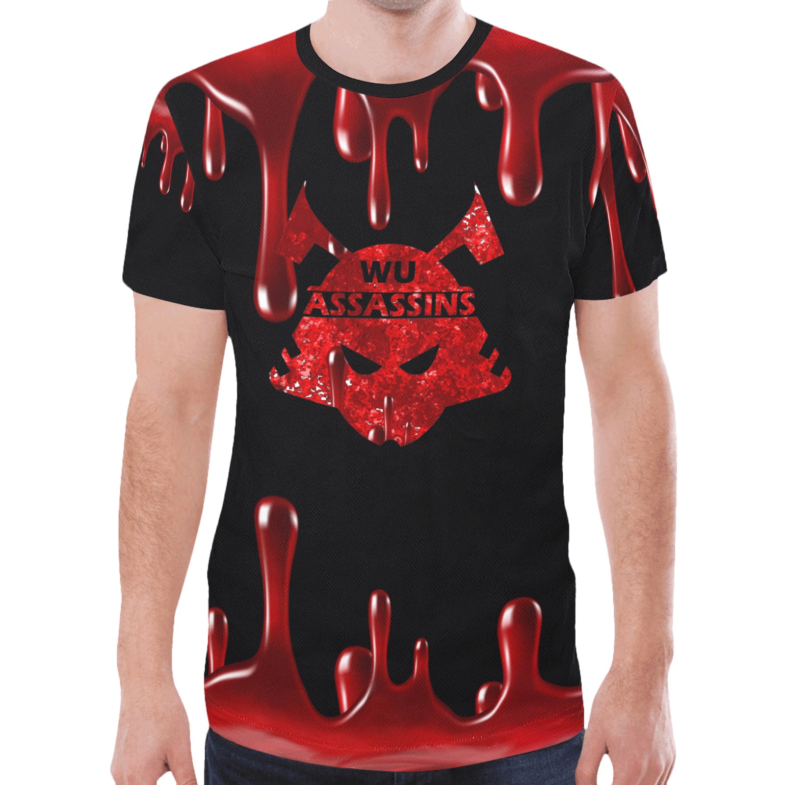 Wu Assassins Bloody New All Over Print T-shirt for Men (Model T45)