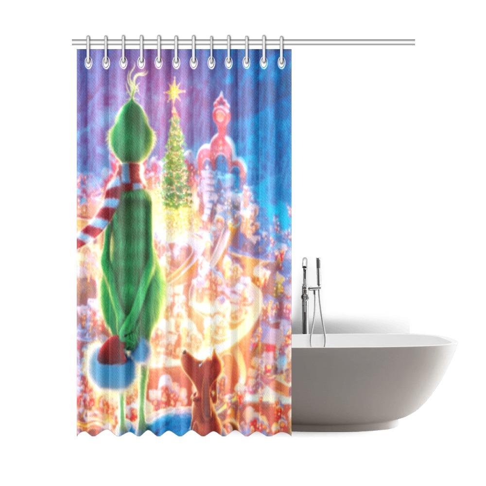 Grinch Whoville Shower Curtain 72"x84"