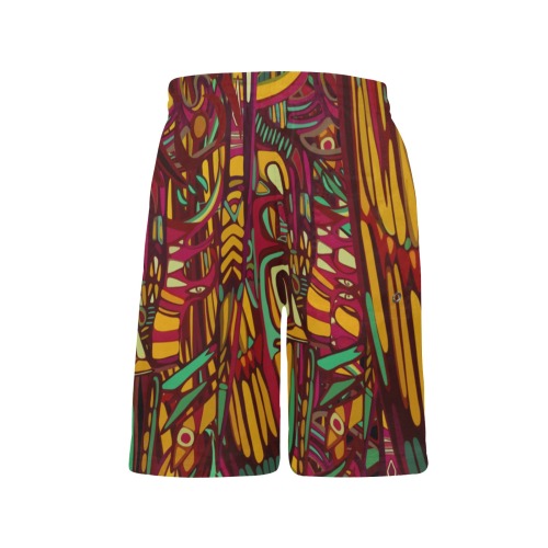 tropical board shorts Boys' Casual Beach Shorts (Model L52)