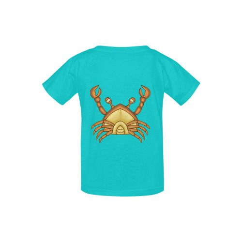 Ocean Claw Crab Cartoon Kid's  Classic T-shirt (Model T22)