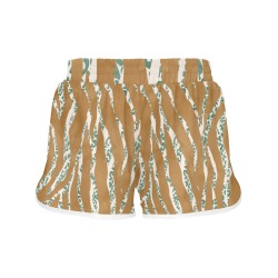 0085-WILD SKIN ANIMAL F Women's Sports Shorts (Model L61)