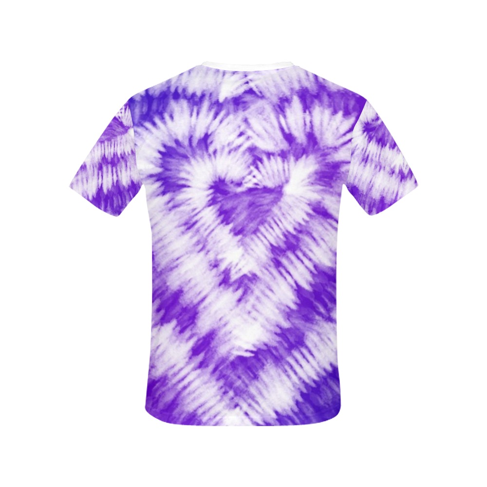 camiseta mujer corazon violeta All Over Print T-Shirt for Women (USA Size) (Model T40)