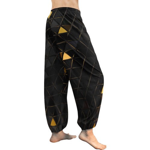 mosaic triangle 7 Women's All Over Print Harem Pants (Model L18)