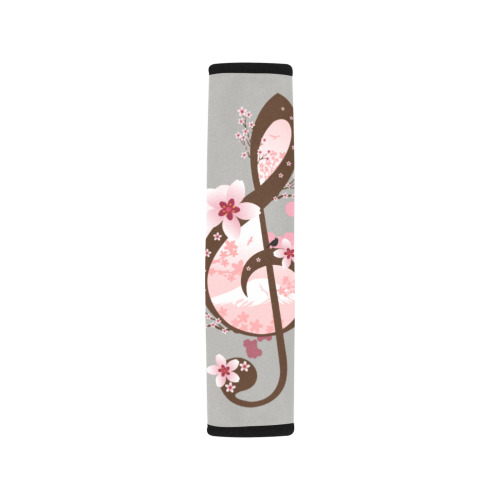 Cherry Blossom Music Car Seat Belt Cover 7''x10''