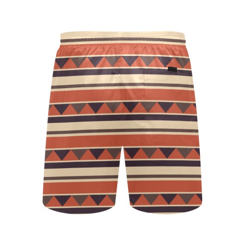 Brocade motifs Men's Mid-Length Beach Shorts (Model L51)
