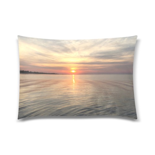 Early Sunset Collection Custom Zippered Pillow Case 20"x30"(Twin Sides)
