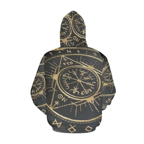 Golden Compass All Over Print Hoodie for Men (USA Size) (Model H13)
