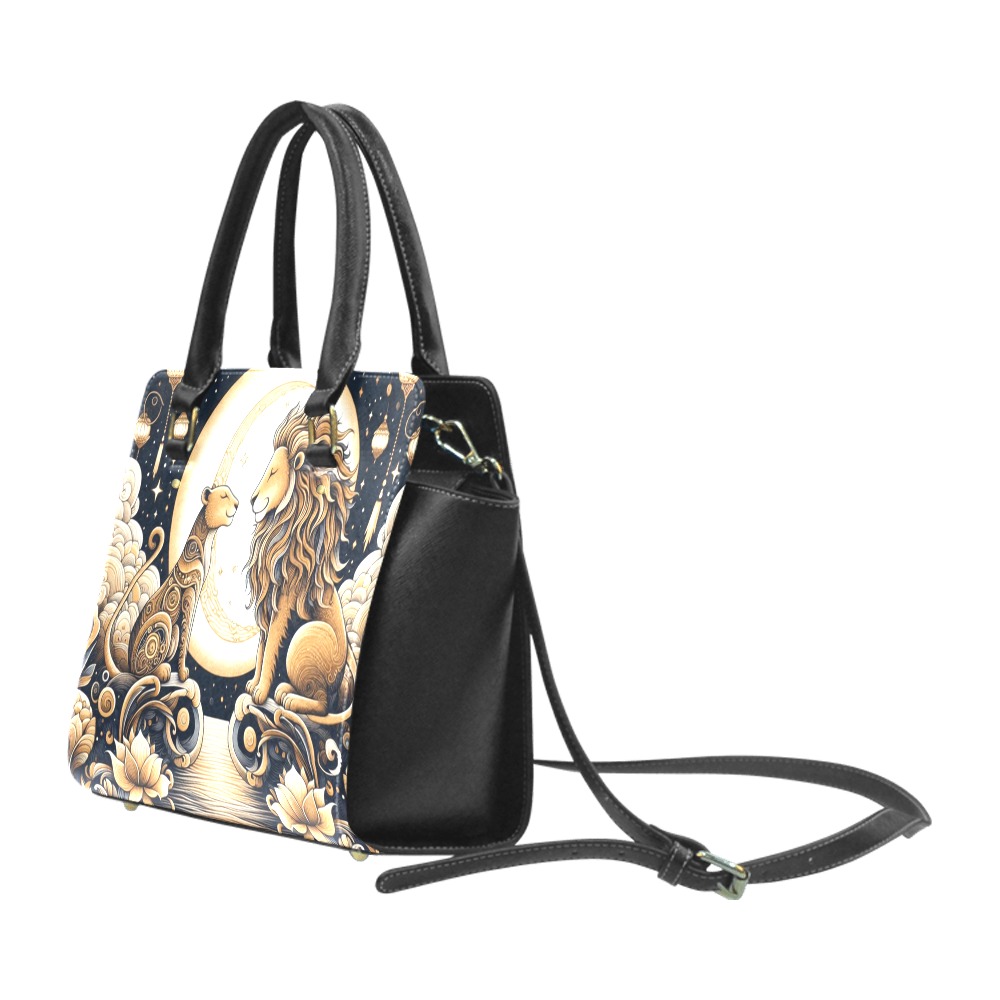Moonlight Lions Love Classic Shoulder Handbag (Model 1653)