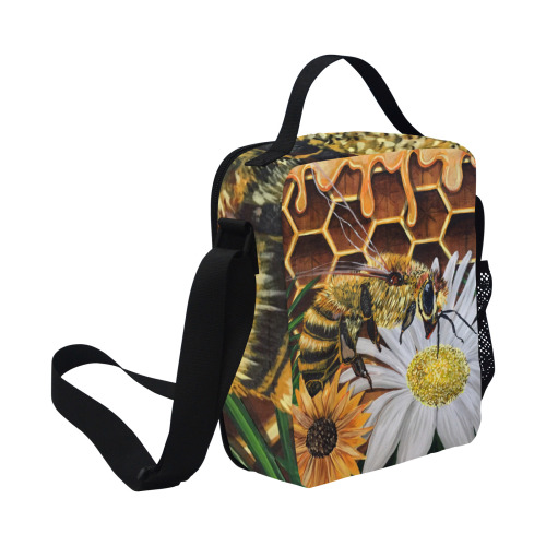 Busy Bee All Over Print Crossbody Lunch Bag for Kids (Model 1722)
