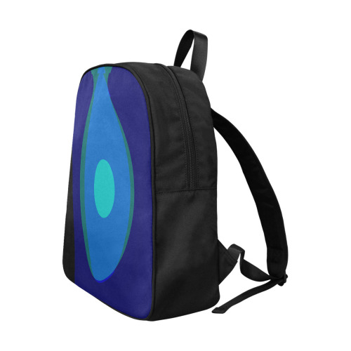 Dimensional Blue Abstract 915 Fabric School Backpack (Model 1682) (Large)