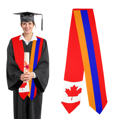 Armenian Canadian Flags Graduation Stole