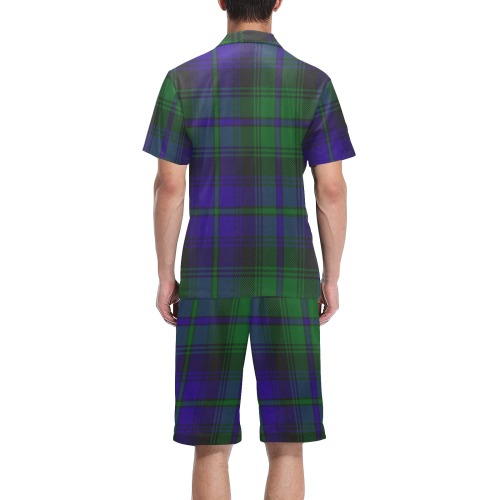 5TH. ROYAL SCOTS OF CANADA TARTAN Men's V-Neck Short Pajama Set