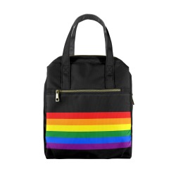 Gay Pride Rainbow Flag Stripes Portable Lunch Bag (Model 1743)