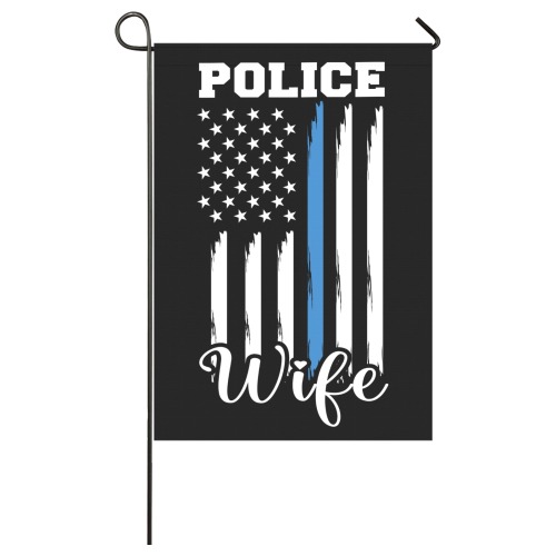 Police Wife Garden Flag 28''x40'' （Without Flagpole）