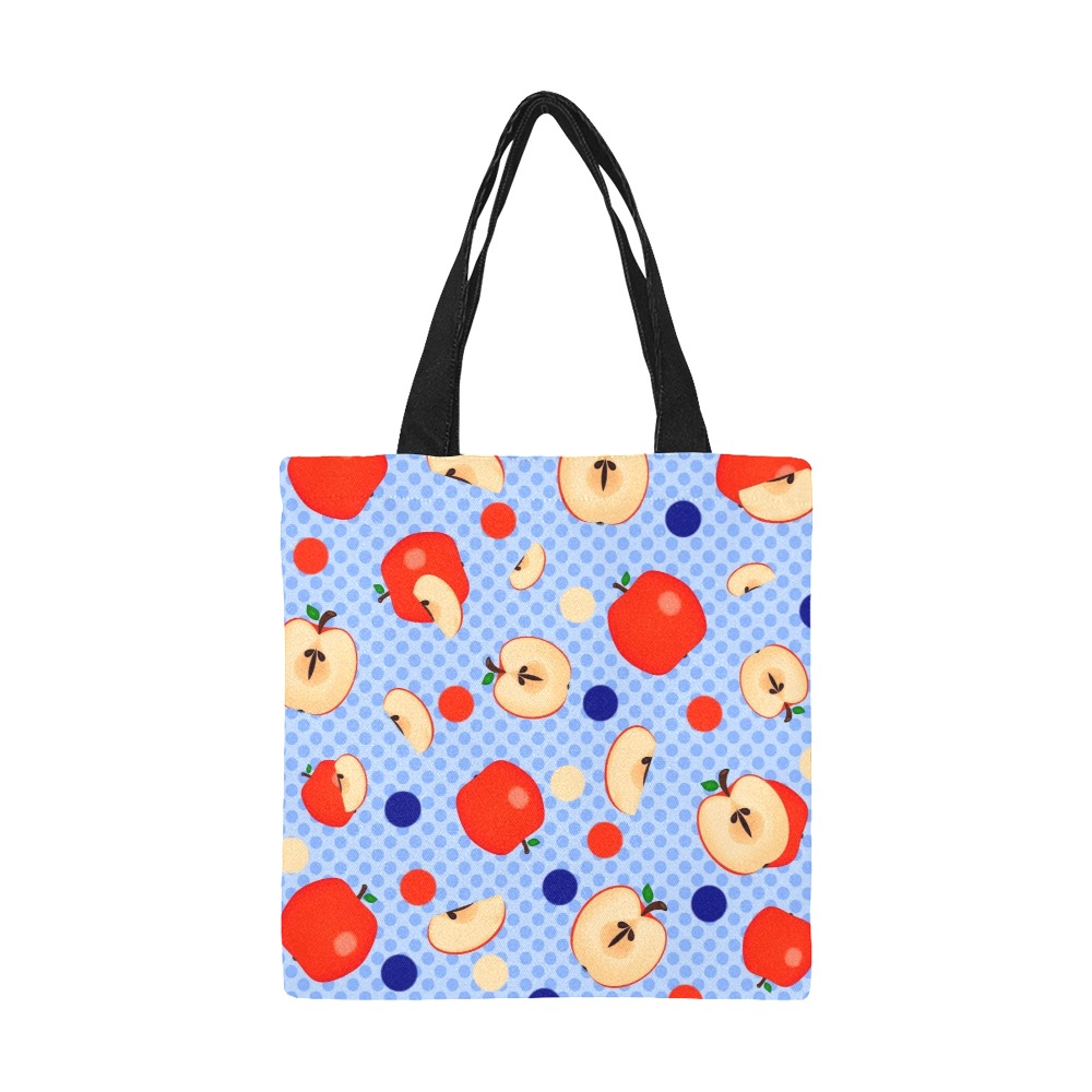 Apple a day All Over Print Canvas Tote Bag/Small (Model 1697)