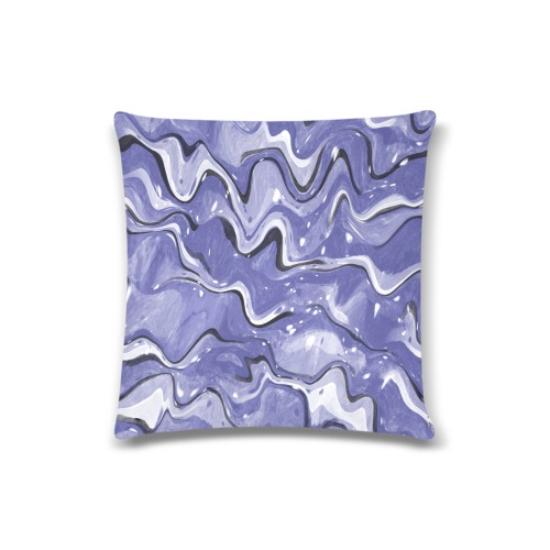 Mauve abstract throw pillow Custom Zippered Pillow Case 16"x16"(Twin Sides)