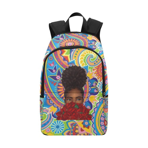 Acid Rose Fabric Backpack for Adult (Model 1659)