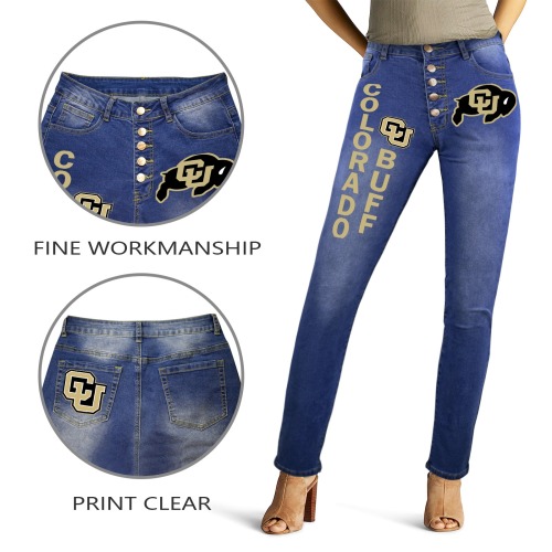 CU Buffs Women's Jeans (Front&Back Printing)