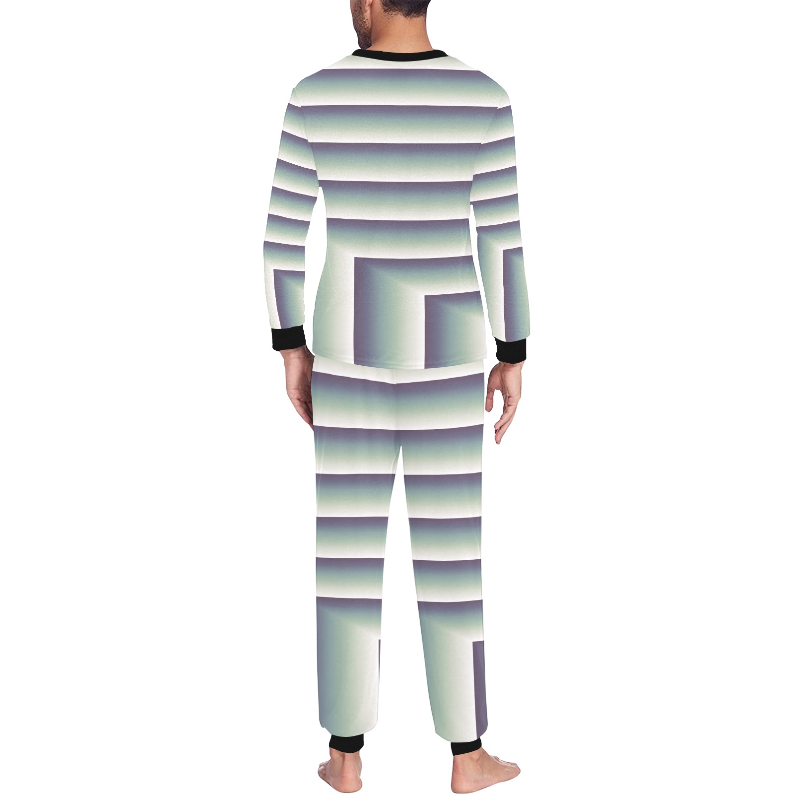 Gradient (44) Men's All Over Print Pajama Set