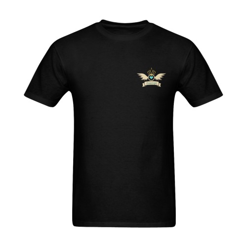 'Exe.mpt' - Small pocket logo Black Tee for men Sunny Men's T- shirt (Model T06)
