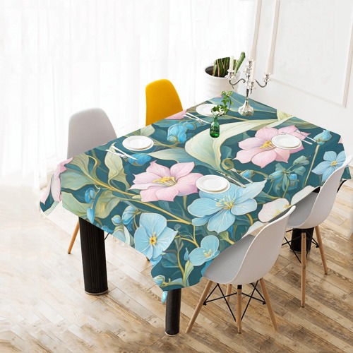 Fabulous Florals 5 Thickiy Ronior Tablecloth 90"x 60"