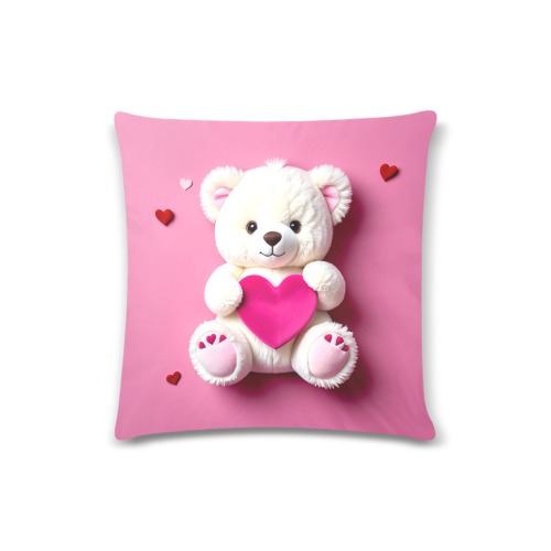Valentines day Custom Zippered Pillow Case 16"x16" (one side)