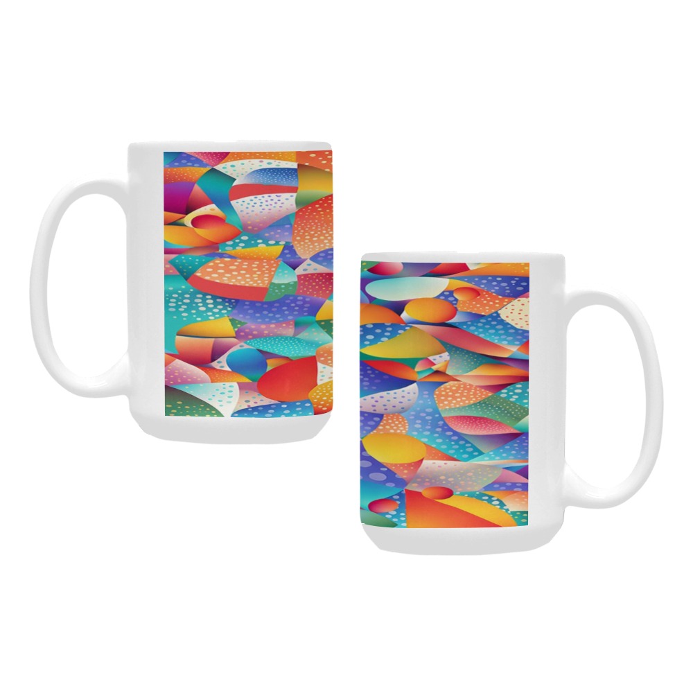 Sunset Ocean Waves Custom Ceramic Mug (15OZ)