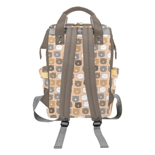 Hello Bears Diaper Bag Multi-Function Diaper Backpack/Diaper Bag (Model 1688)