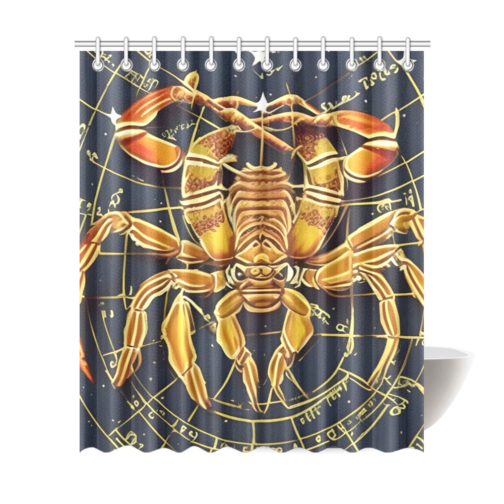 Scorpio Shower Curtain 72"x84"