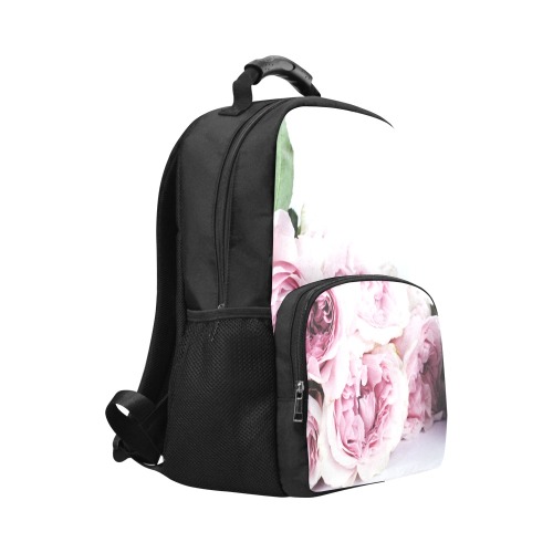floral bag strap Unisex Laptop Backpack (Model 1663)