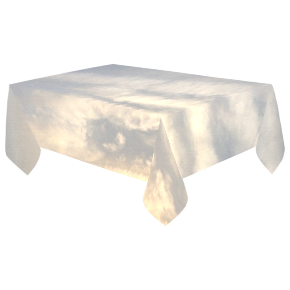Rippled Cloud Collection Cotton Linen Tablecloth 60"x 104"