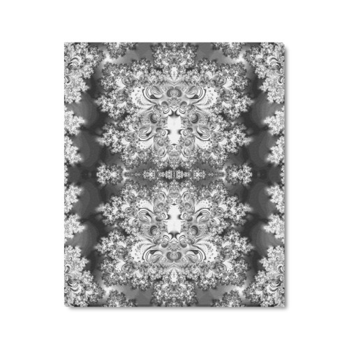 Silver Linings Frost Fractal Frame Canvas Print 24"x20"