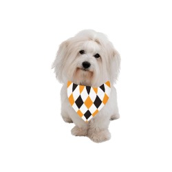 Halloween Argyle Pet Dog Bandana/Large Size