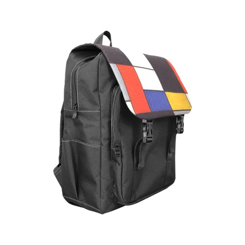 Composition A by Piet Mondrian Casual Shoulders Backpack (Model 1623)