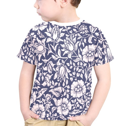Shirt Little Boys' All Over Print Crew Neck T-Shirt (Model T40-2)